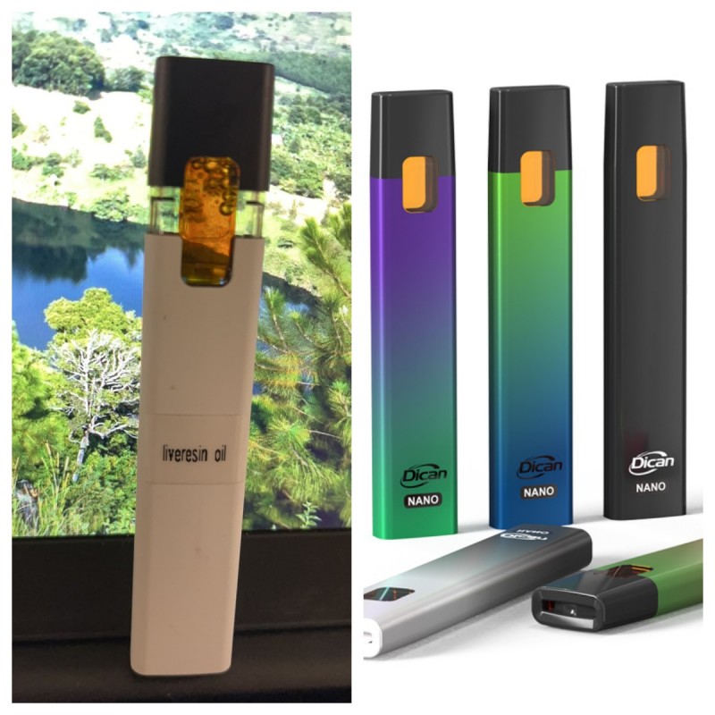 Pod de vapeo de cannabis desechable Postless Live Resin de DICAN